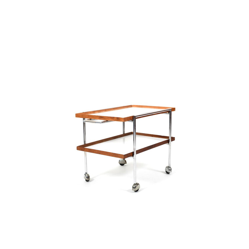 Vintage serving trolley by Poul Nørreklit for E.Pedersen & Son, Danish 1960s