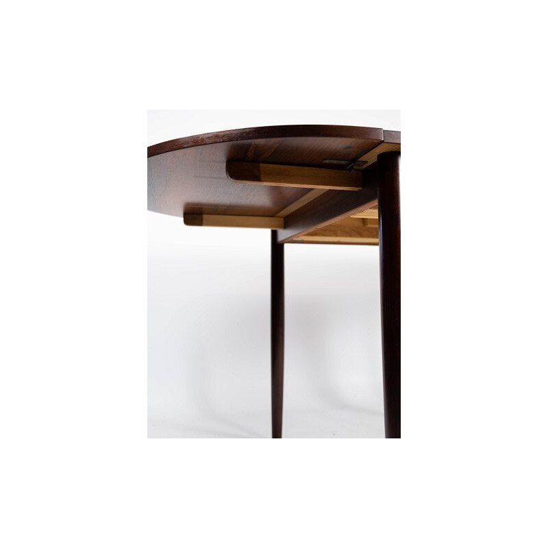Vintage dining table with extensions in rosewood by Arne Vodder 1960s