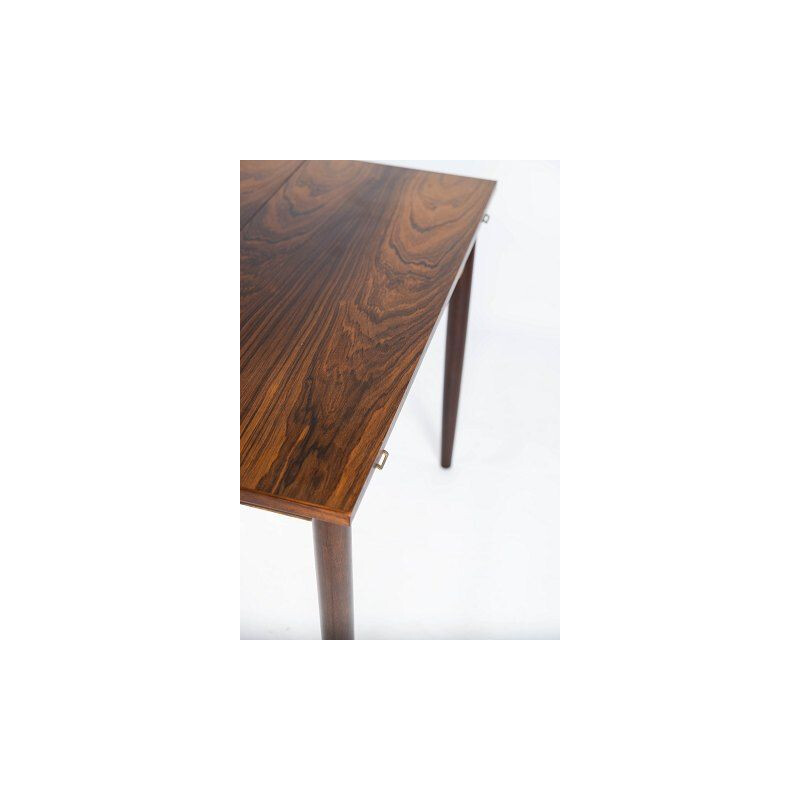 Vintage dining table with extensions in rosewood by Arne Vodder 1960s