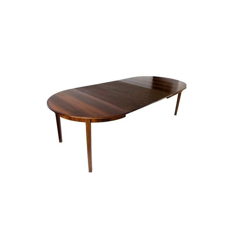 Vintage dining table in rosewood with three extension plates, Danish 1960s