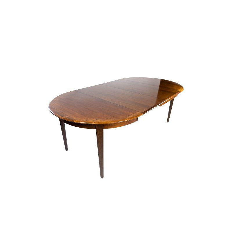 Vintage rosewood dining table with two extension plates, Denmark 1960