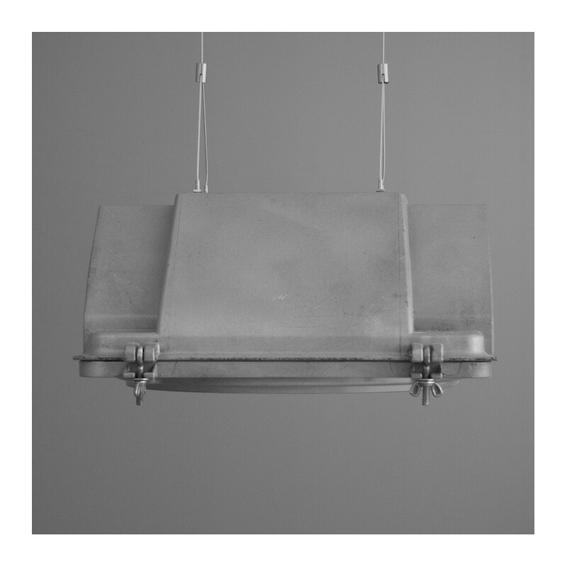 American pendant light in aluminum - 1960s