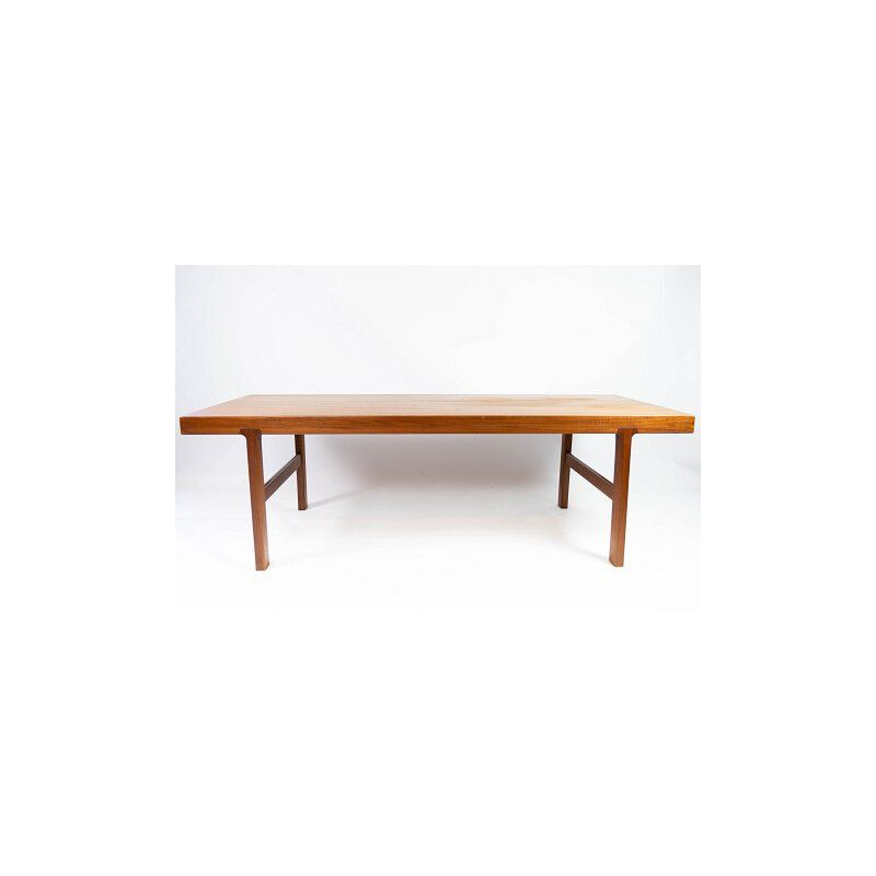 Vintage teak coffee table with extensions, Denmark 1960