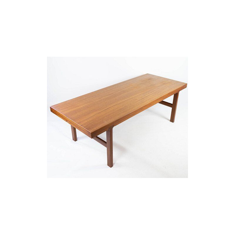 Vintage teak coffee table with extensions, Denmark 1960