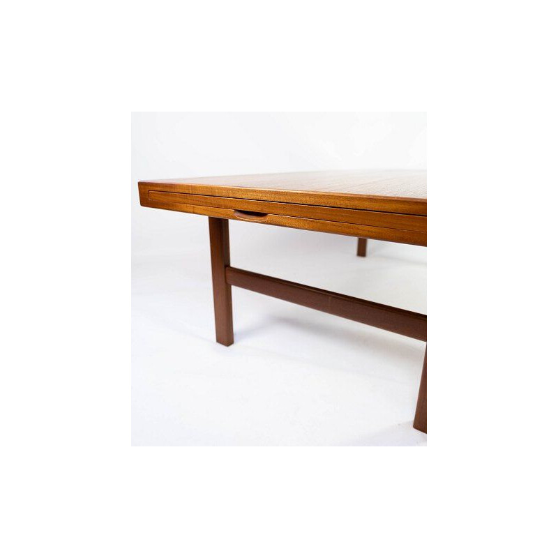 Vintage teak coffee table with extensions, Denmark 1960