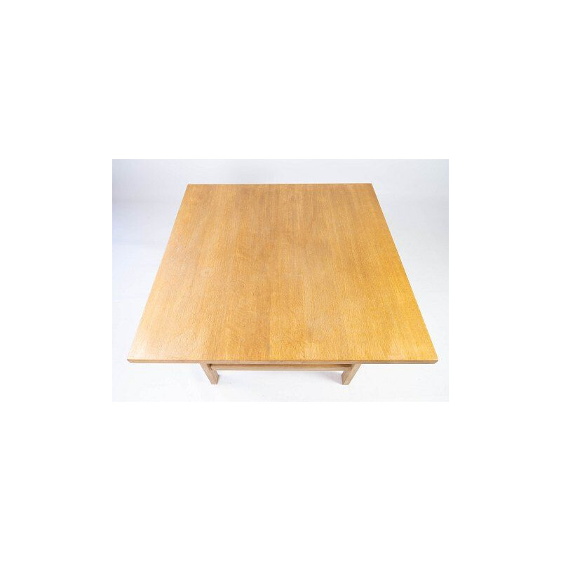 Vintage oak coffee table by Hans J. Werner for PP Furniture