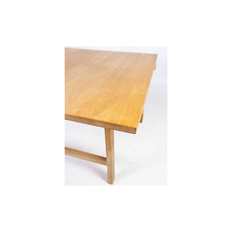 Vintage eiken salontafel door Hans J. Werner voor PP Furniture