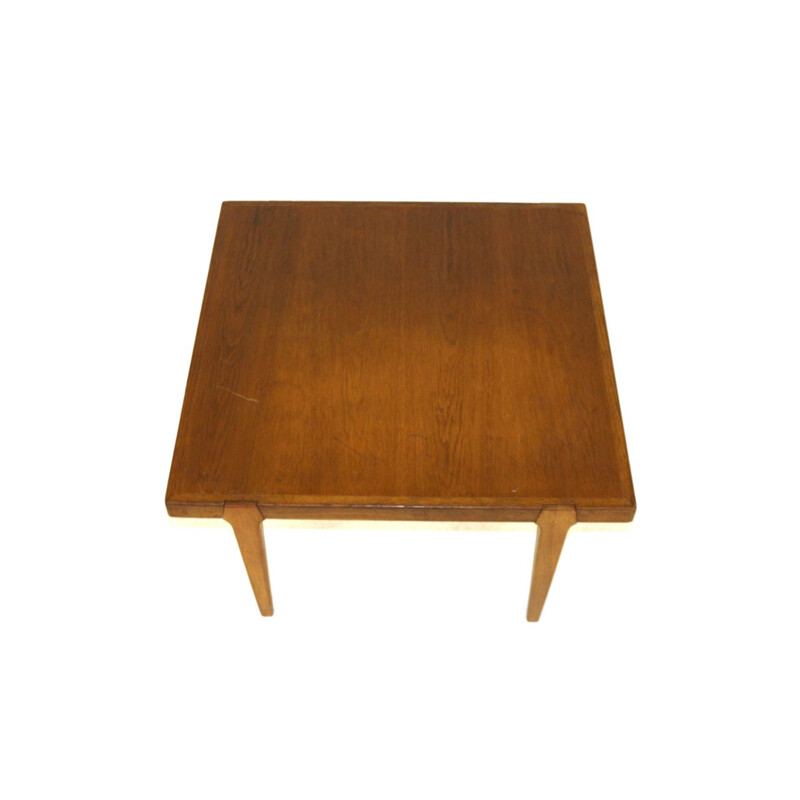 Vintage oak coffee table, Sweden 1960