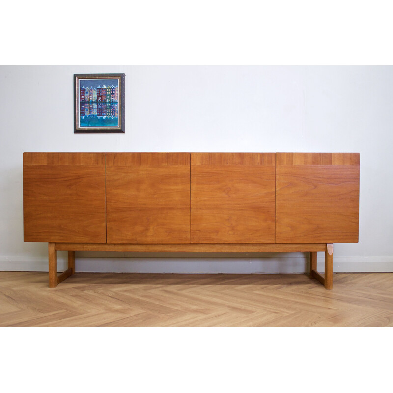 Vintage teak sideboard by Ib Kofod Larsen for Seffle 1960s