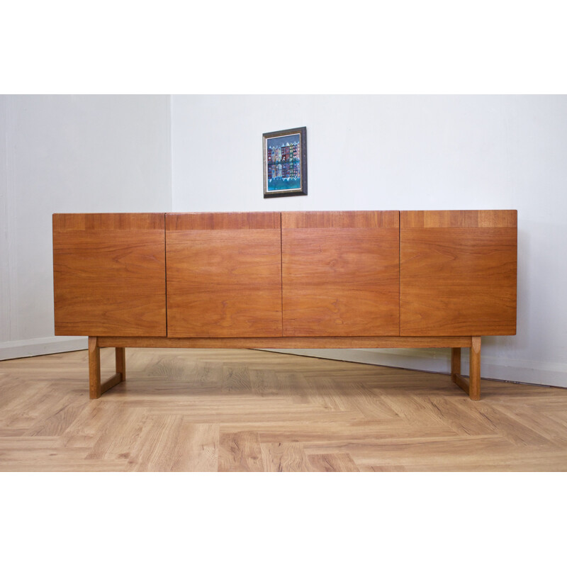 Vintage teak sideboard by Ib Kofod Larsen for Seffle 1960s