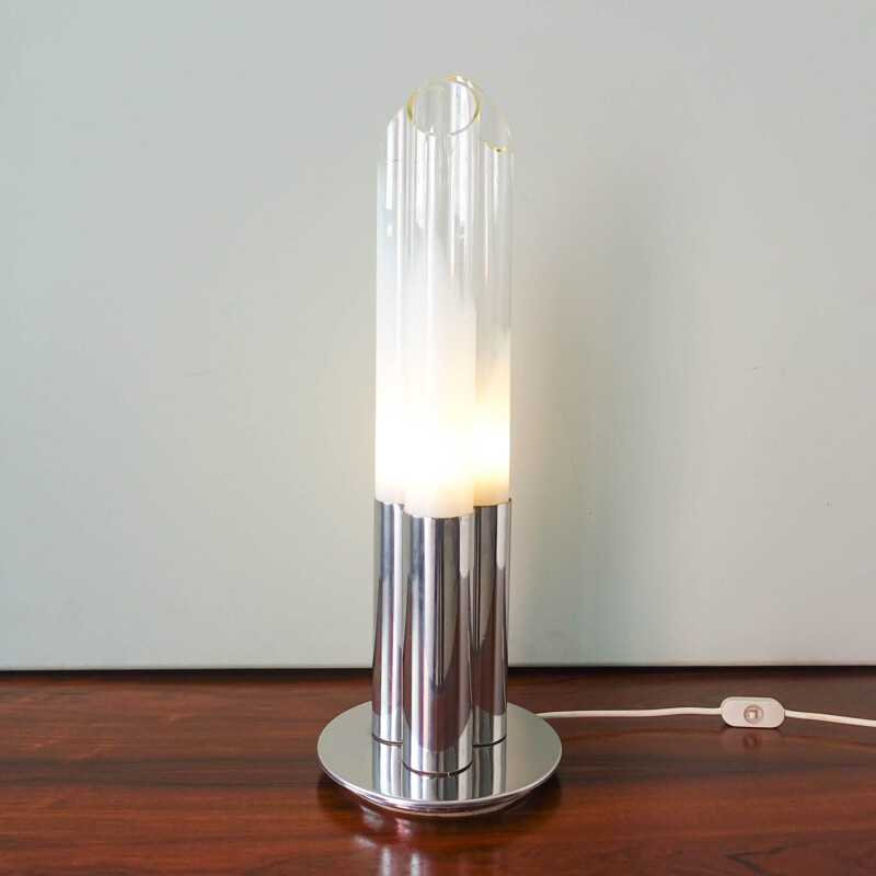 Vintage table lamp Tube by Carlo Nason for Mazegga Italy 1968s