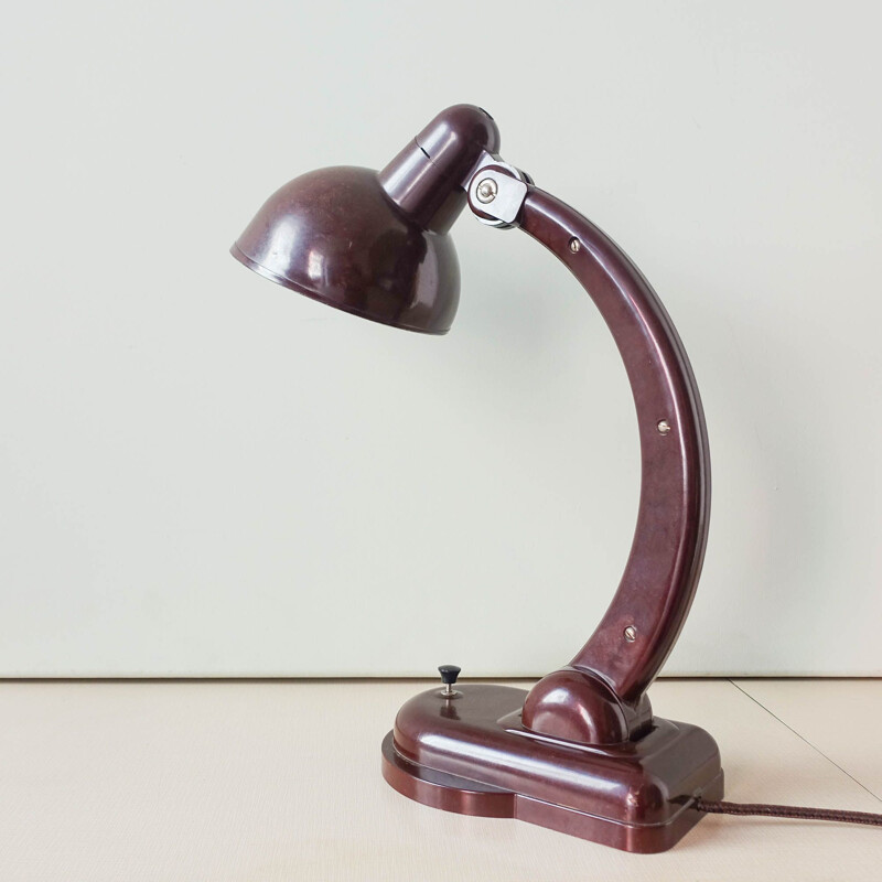 Vintage bakelite table lamp Christian Dell 1930s