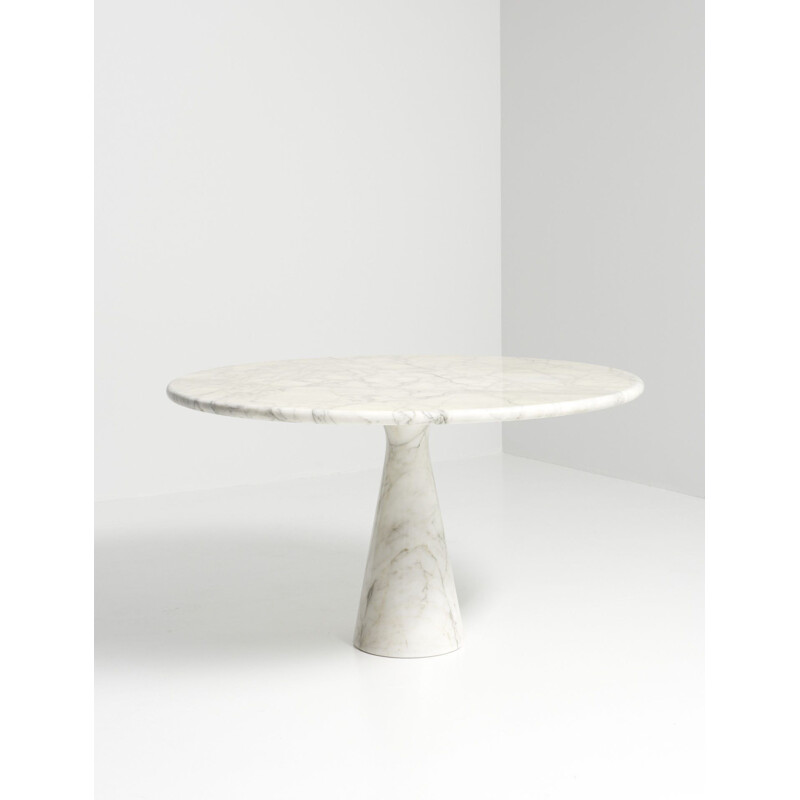 Vintage pedestal table by Angelo Mangiarotti for Skipper Italy 1970s