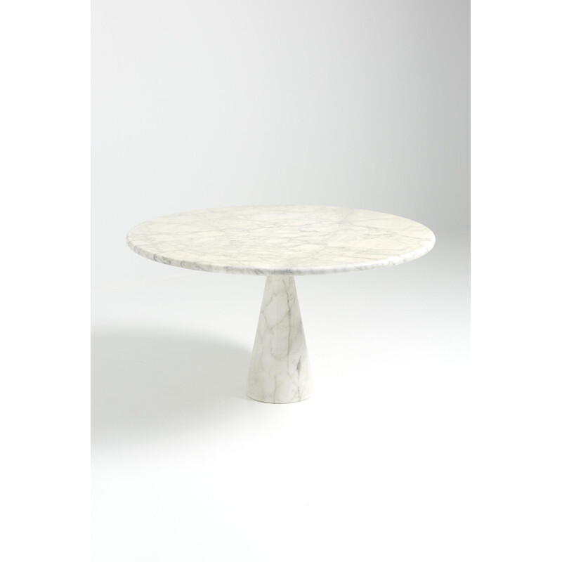 Vintage pedestal table by Angelo Mangiarotti for Skipper Italy 1970s