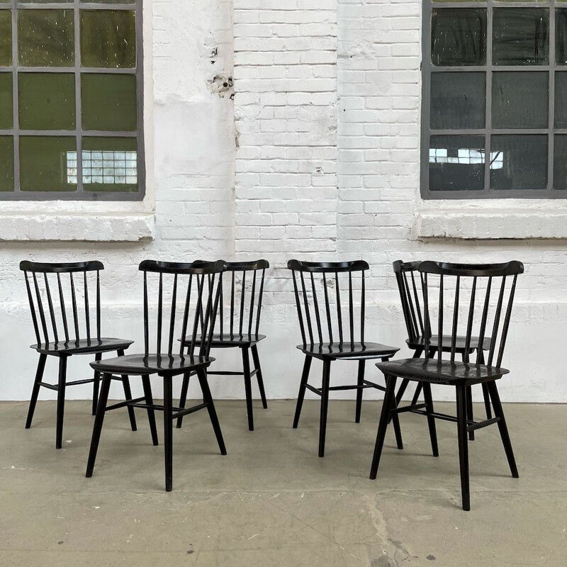 Set of 6 vintage chairs Ironica 1970s
