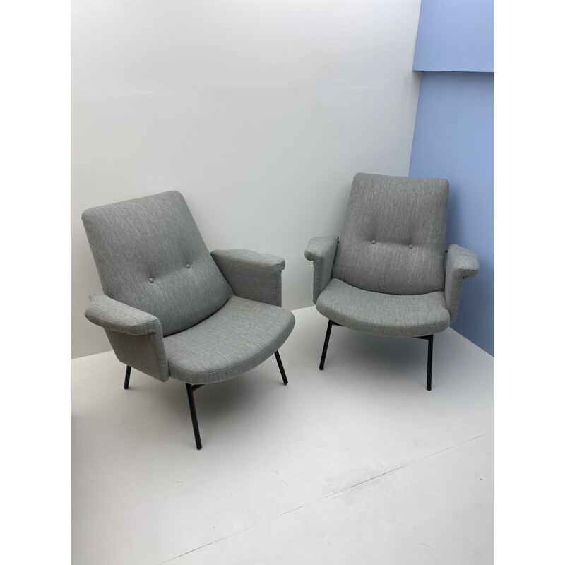 Pair of vintage Guariche SK 660 armchairs by Steiner