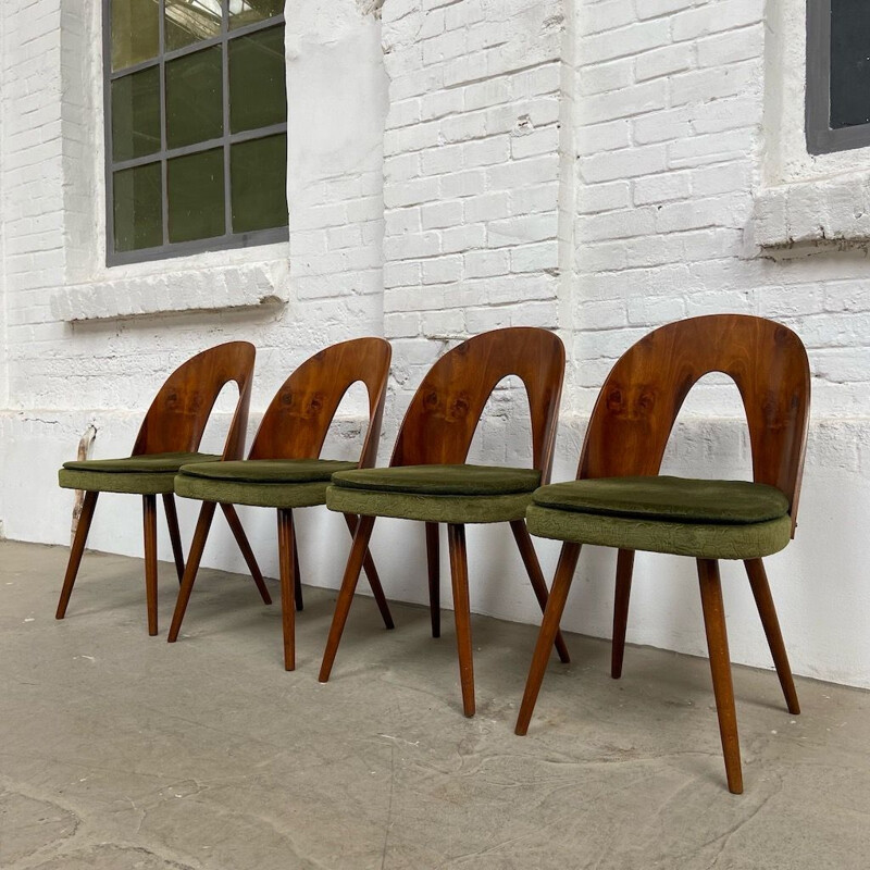 Ensemble de 4 chaises vintage par A. Suman 1960