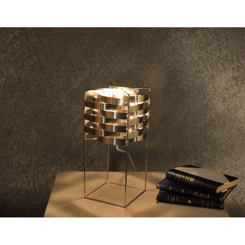 Tischlampe "Ganymed" silber von Max Sauze für LIGNE SAUZE