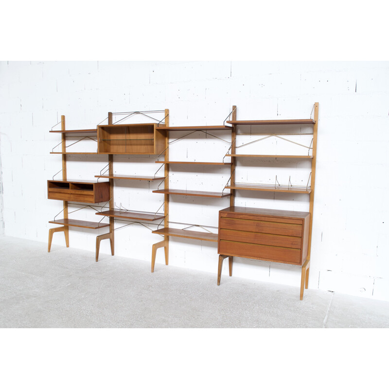 Vintage royal system modular shelf by Poul Cadovius 1958s