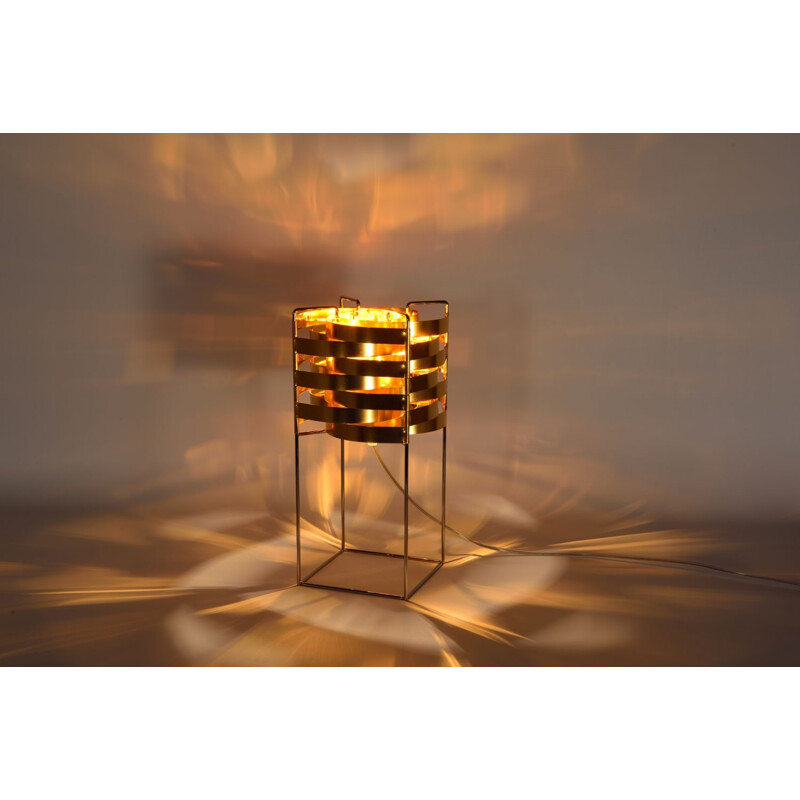 Kupferfarbene Tischlampe "Ganymed" von Max Sauze für LIGNE SAUZE