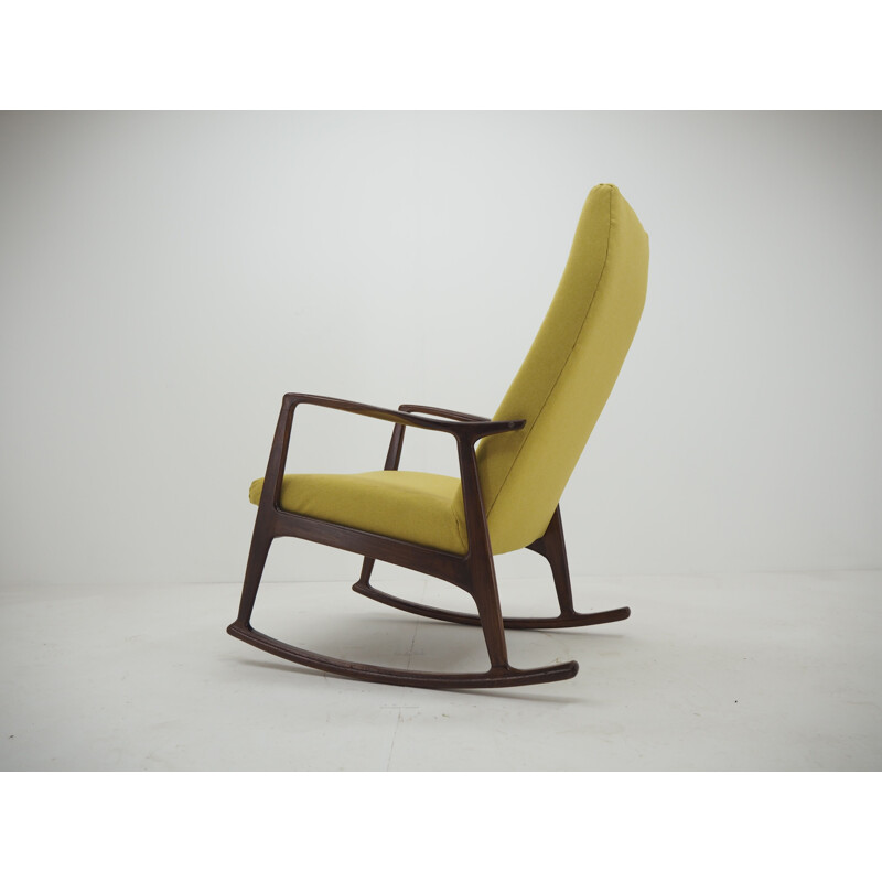 Vintage beech rocking chair Czechoslovakia 1960s