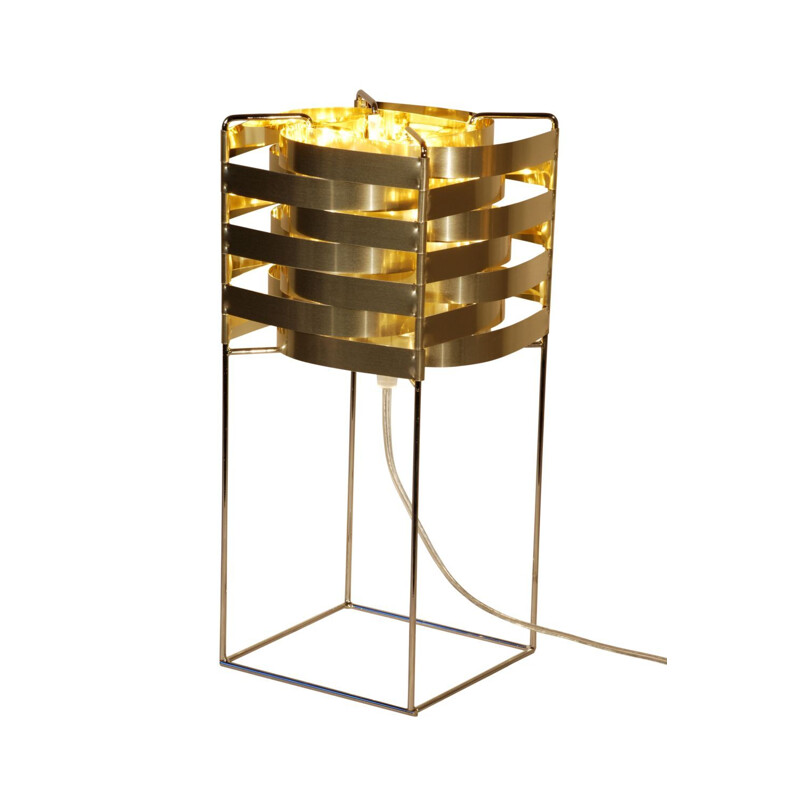 Lámpara de mesa "Ganymede" en oro de Max Sauze para LIGNE SAUZE
