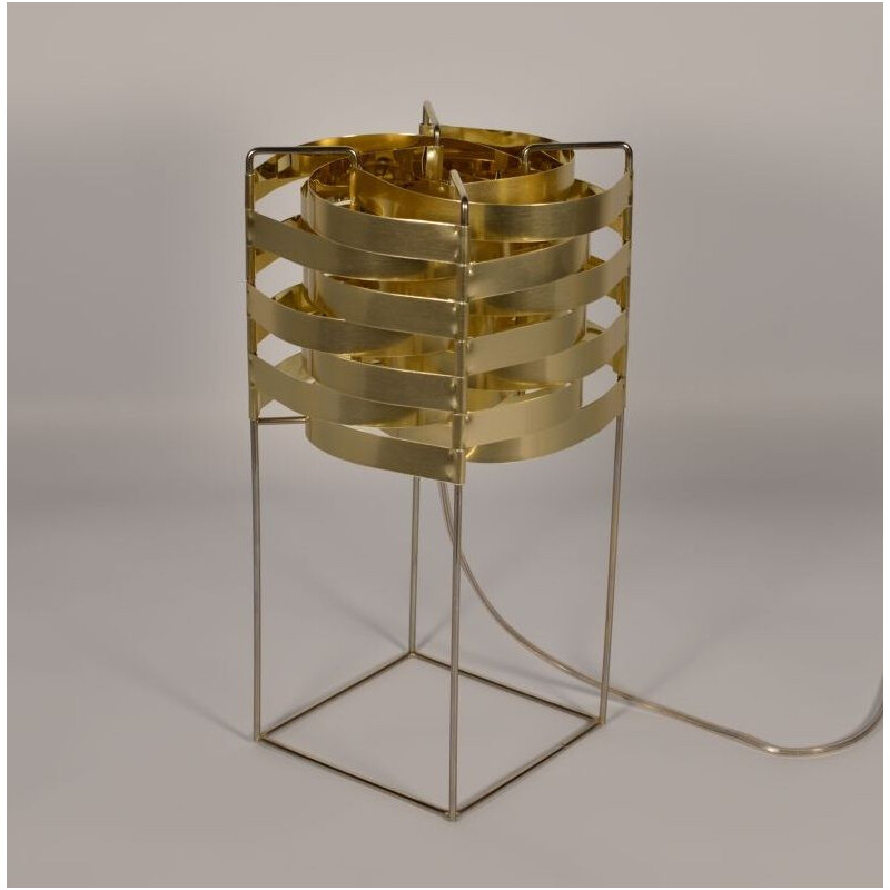 Tafellamp "Ganymede" in goud van Max Sauze voor LIGNE SAUZE