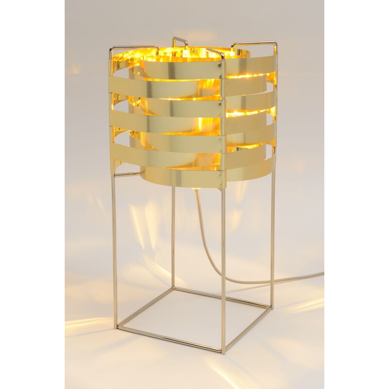 Tafellamp "Ganymede" in goud van Max Sauze voor LIGNE SAUZE