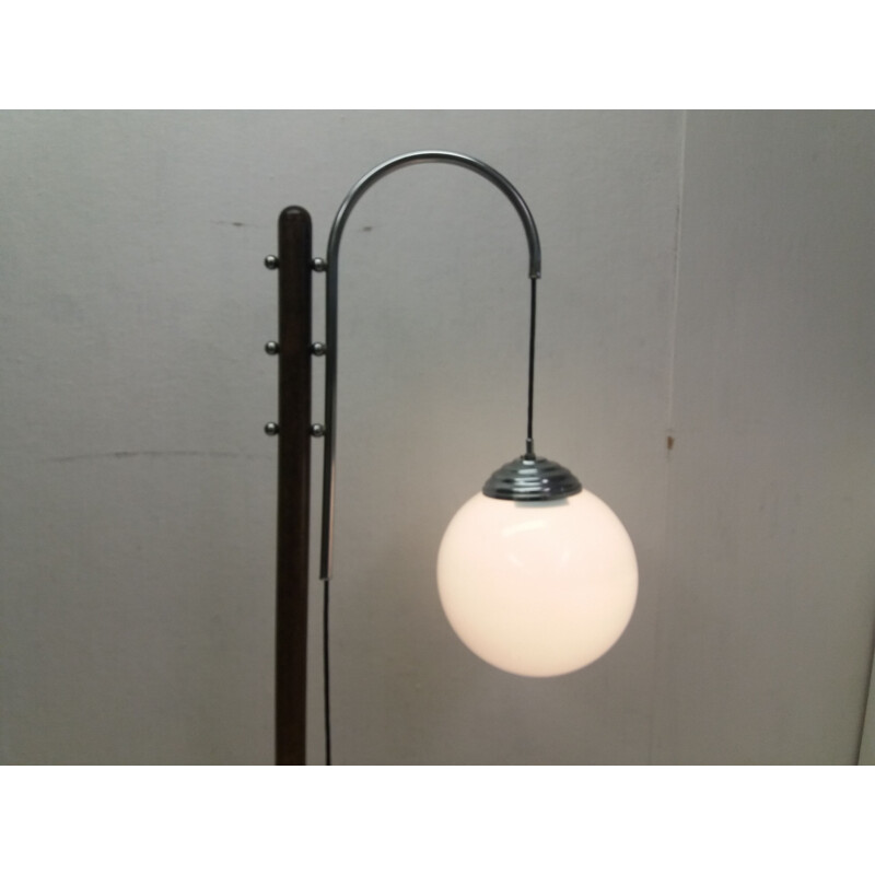 Lampadaire vintage de Halabala Tchécoslovaquie 1935