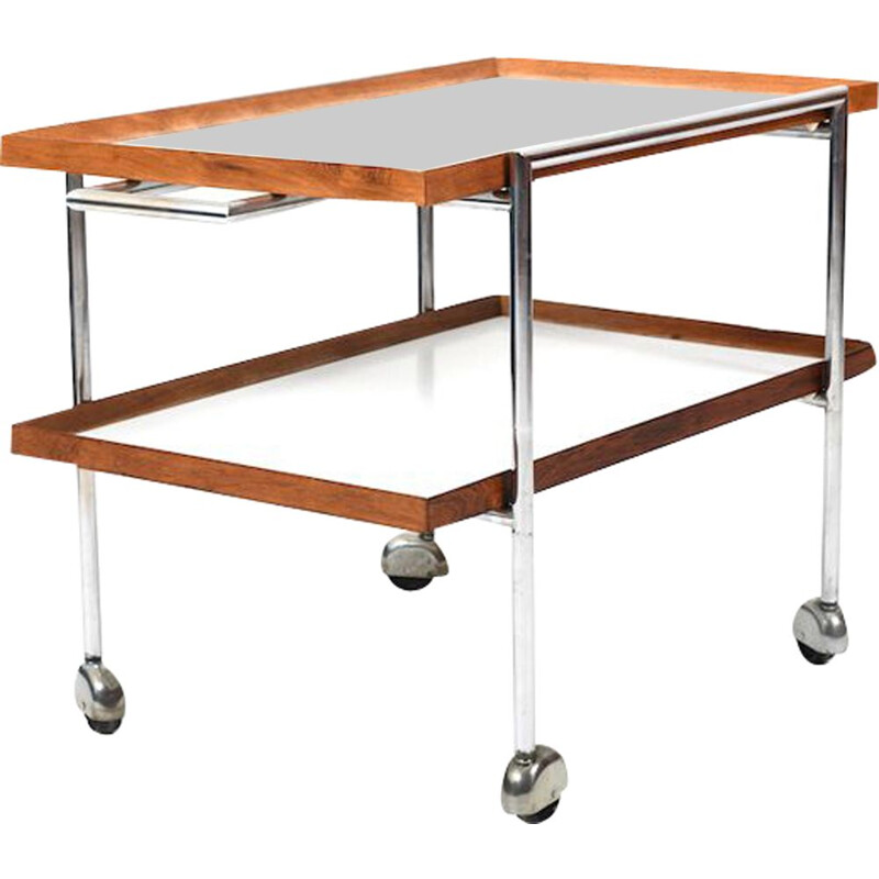 Vintage serving trolley by Poul Nørreklit for E.Pedersen & Son, Danish 1960s