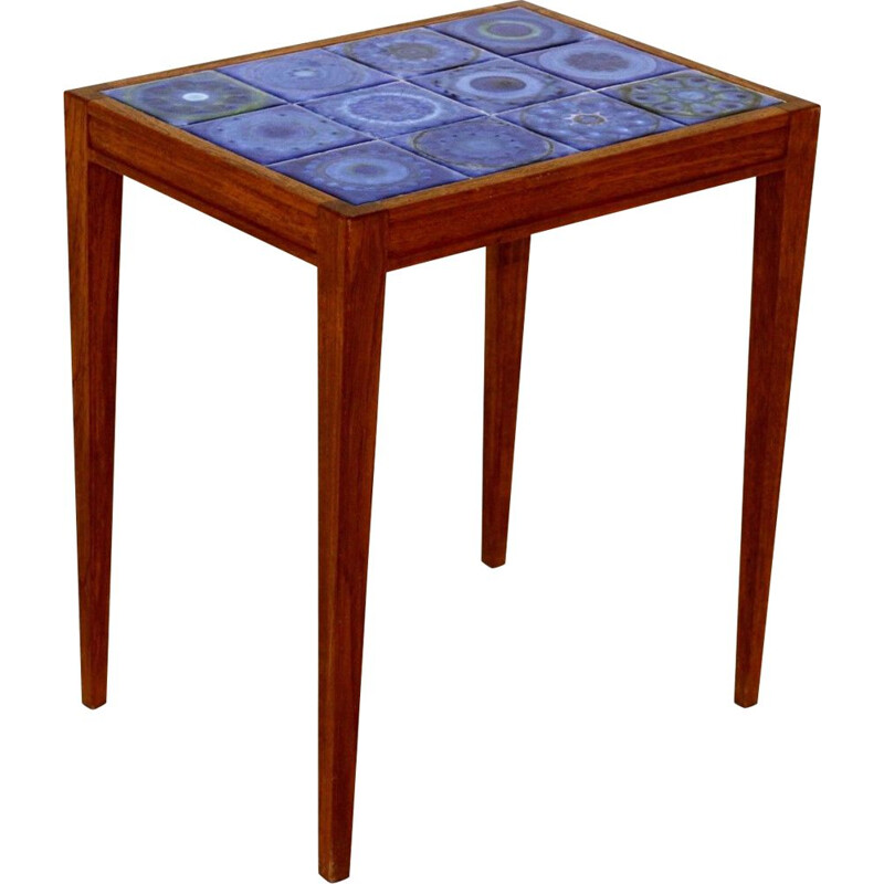 Table de chevet vintage en céramique Danemark 1960