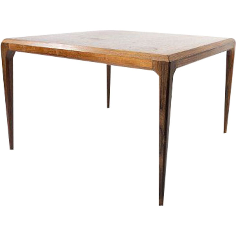 Table basse vintage en palissandre de Johannes Andersen pour Silkeborg Furniture, 1960