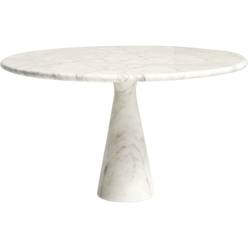 Vintage pedestal table by Angelo Mangiarotti for Skipper Italy 1970s