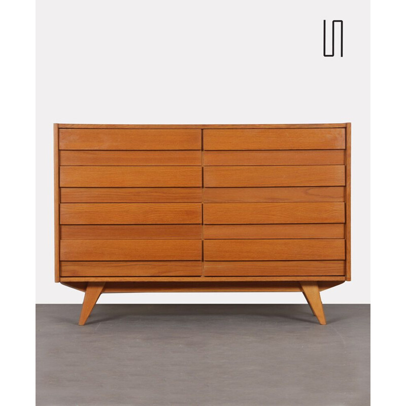 Vintage 8-drawer chest by Jiri Jiroutek, model U-453, 1960