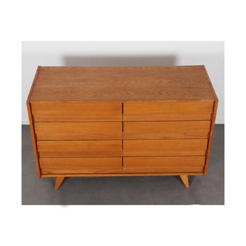 Vintage 8-drawer chest by Jiri Jiroutek, model U-453, 1960