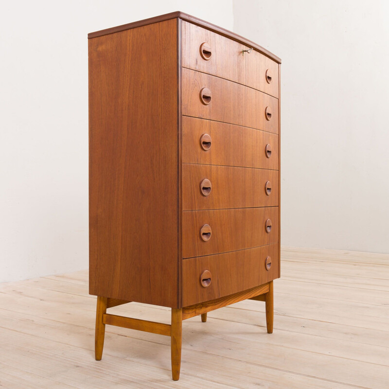 Mid century danish teak chest of drawers by Kai Kristiansen 1960s