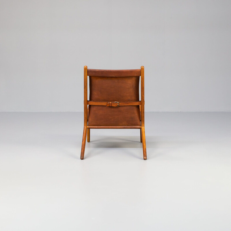 Mid century hunting chair by Uno & Östen Kristiansson for Luxus, 1950s