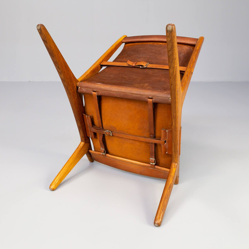 Chaise de chasse vintage par Uno & Östen Kristiansson pour Luxus, 1950