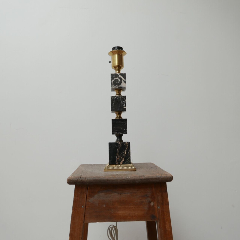 Mid century swedish table lamp Black Onyx , 1960s