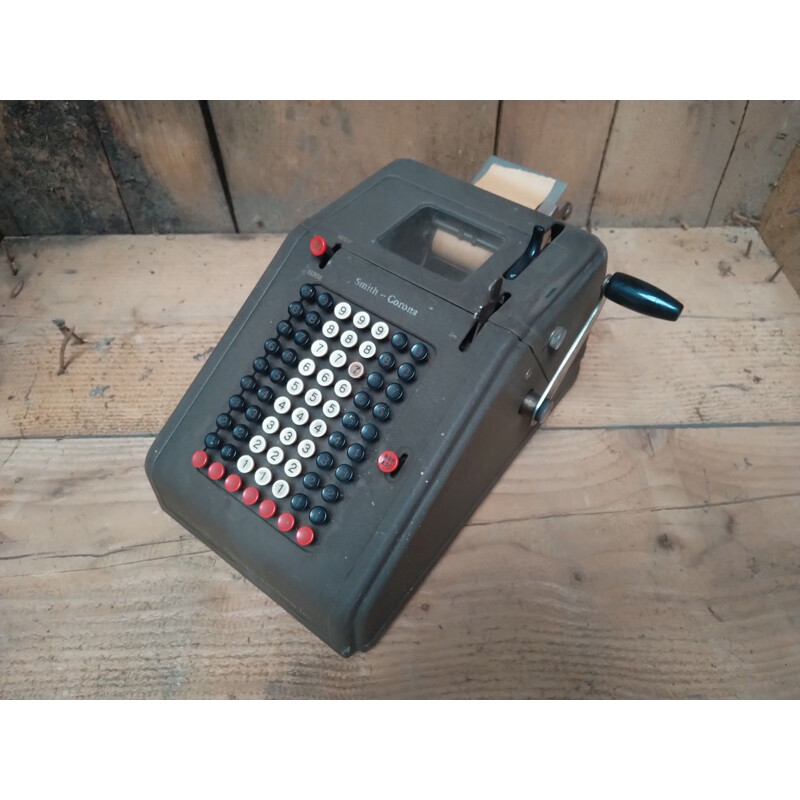 Oude smith corona mechanische rekenmachine, 1950