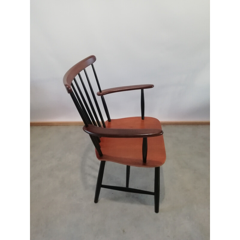 Mid century scandinavian wooden armchair from Billund Mobler, 1960s