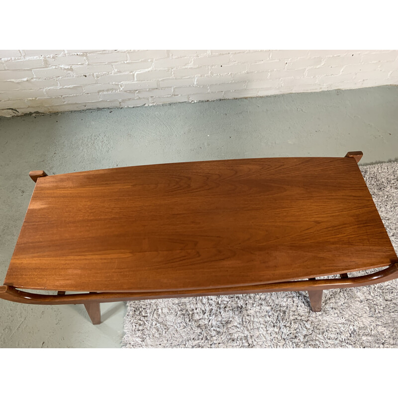 Vintage teak coffee table by Louis Van Teeffelen, 1960s