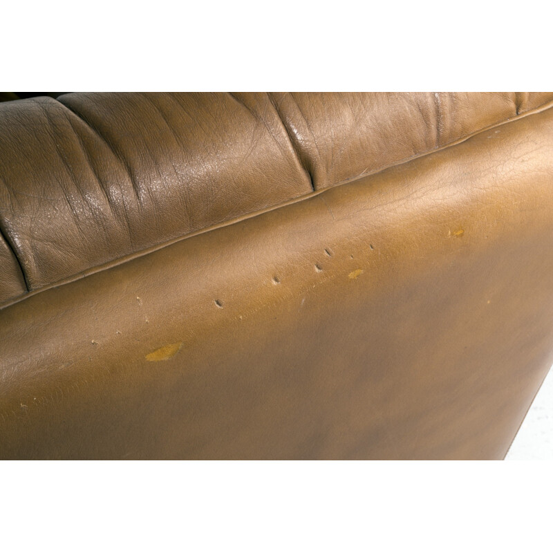 Artifort couch in leather, Geoffrey HARCOURT - 1960s