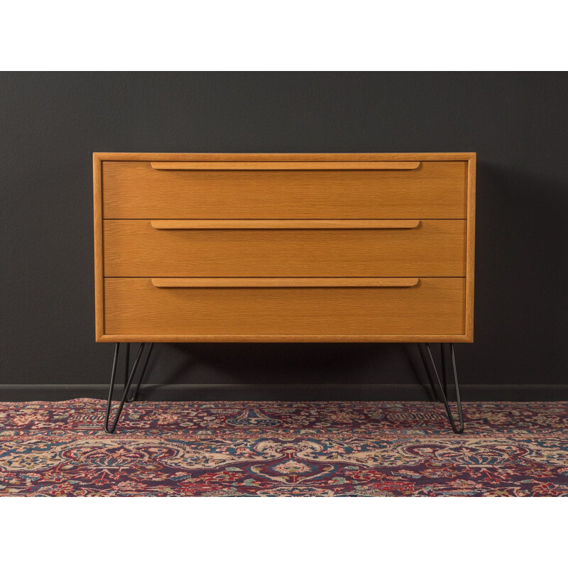 Mid century chest of drawers WK Möbel in oak veneer, 1960s 