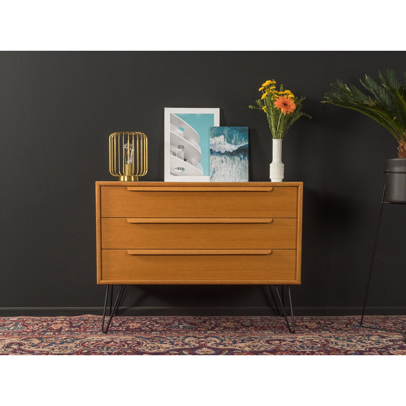 Mid century chest of drawers WK Möbel in oak veneer, 1960s 