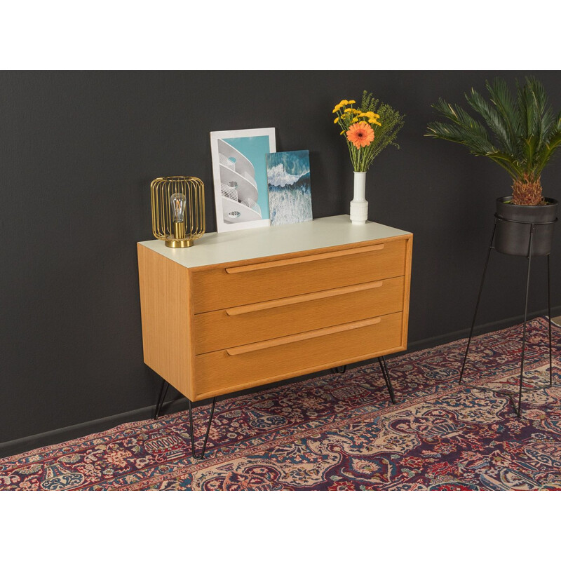 Mid century chest of drawers WK Möbel in oak veneer, 1960s 