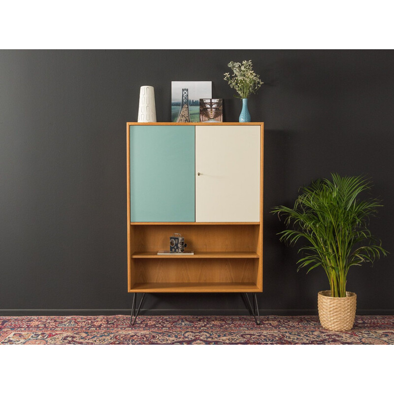 Mid century dresser WK Möbel  in oak veneer with two formica-coated doors 1960s 