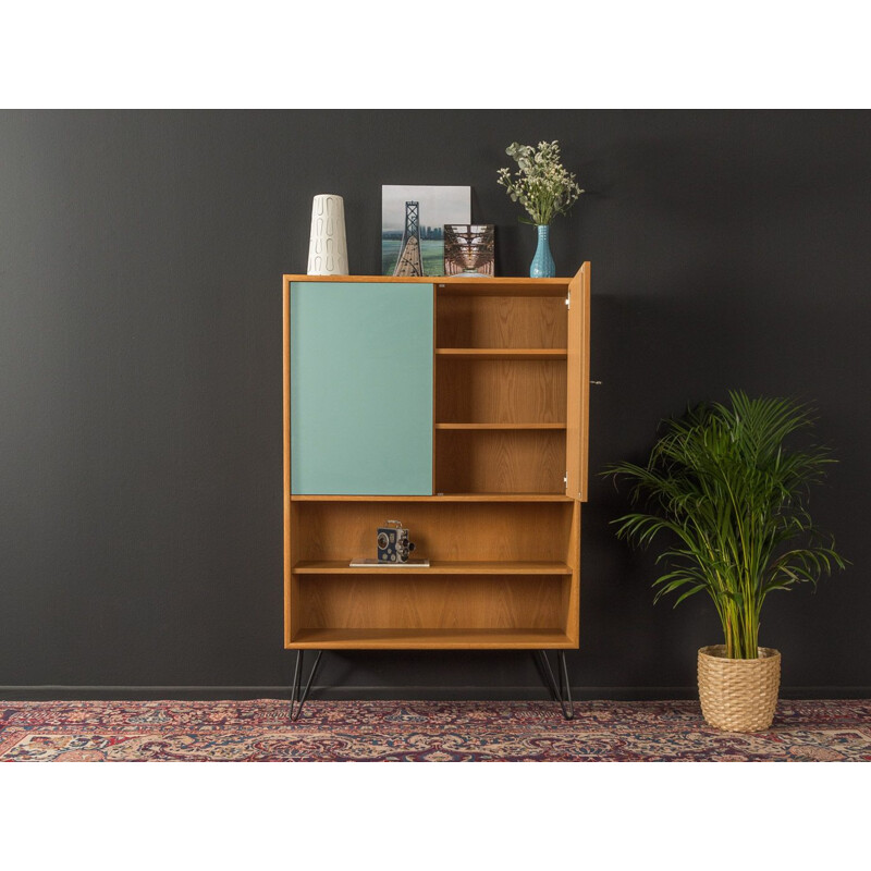 Mid century dresser WK Möbel  in oak veneer with two formica-coated doors 1960s 