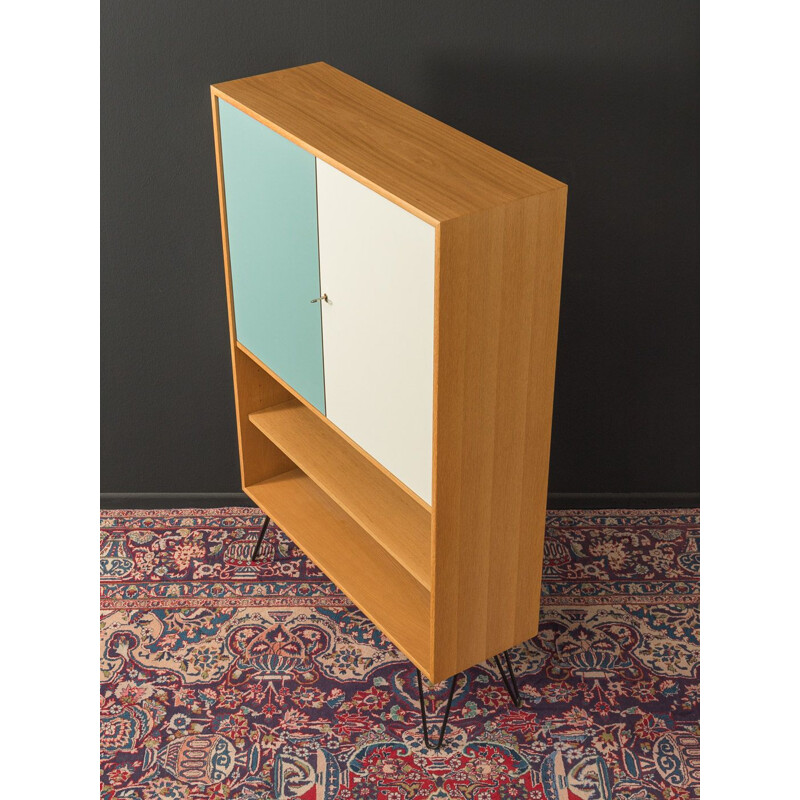 Mid century dresser WK Möbel  in oak veneer with two formica-coated doors 1960s 