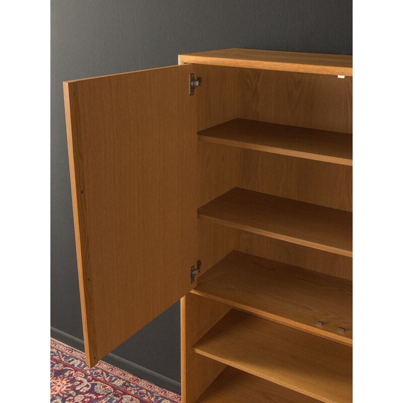 Mid century dresser WK Möbel  in oak veneer with two formica-coated doors 1960s 